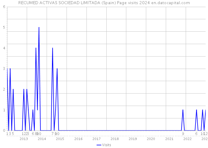 RECUMED ACTIVAS SOCIEDAD LIMITADA (Spain) Page visits 2024 