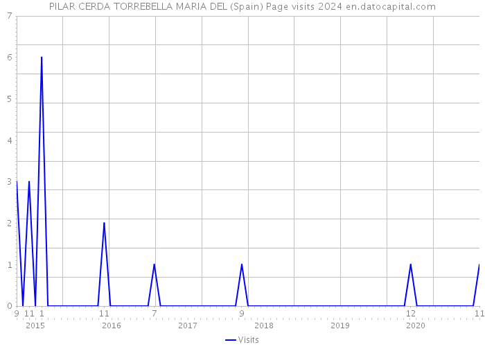 PILAR CERDA TORREBELLA MARIA DEL (Spain) Page visits 2024 