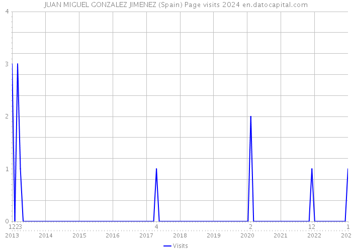 JUAN MIGUEL GONZALEZ JIMENEZ (Spain) Page visits 2024 