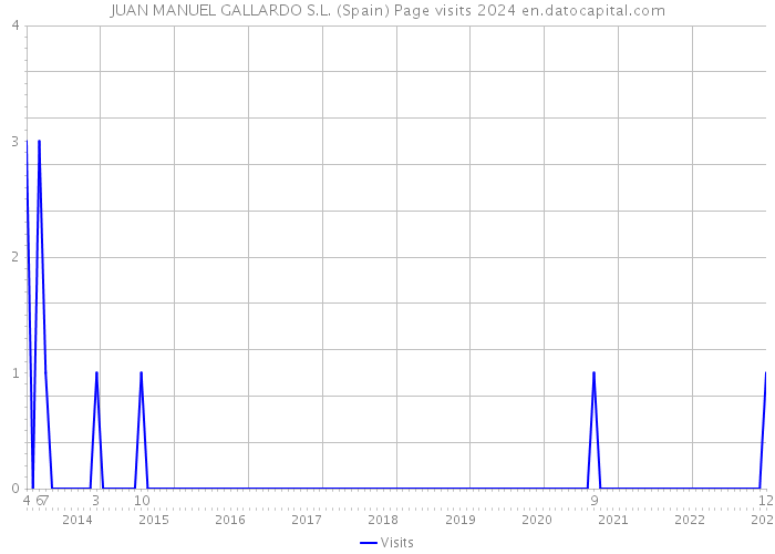 JUAN MANUEL GALLARDO S.L. (Spain) Page visits 2024 