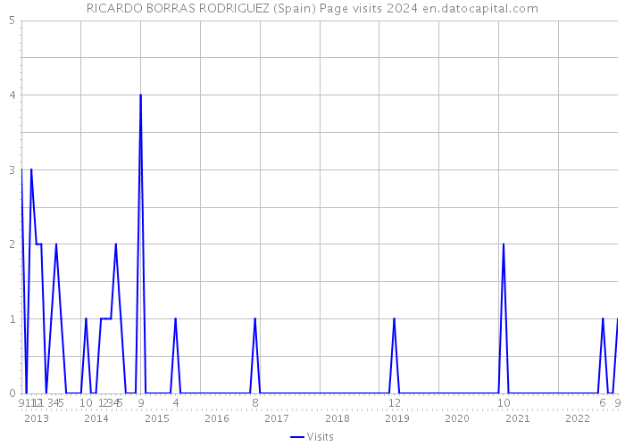 RICARDO BORRAS RODRIGUEZ (Spain) Page visits 2024 
