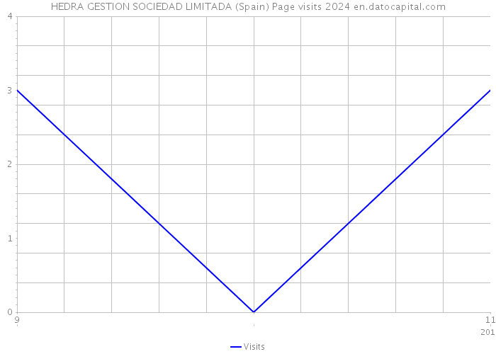 HEDRA GESTION SOCIEDAD LIMITADA (Spain) Page visits 2024 