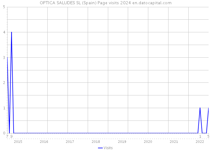 OPTICA SALUDES SL (Spain) Page visits 2024 