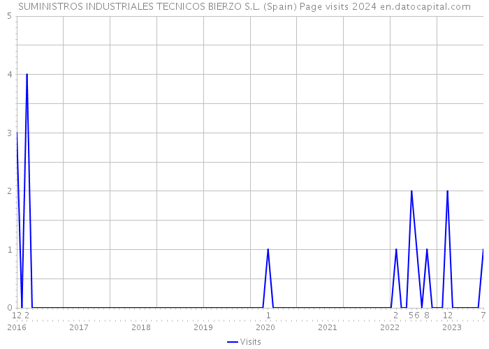 SUMINISTROS INDUSTRIALES TECNICOS BIERZO S.L. (Spain) Page visits 2024 