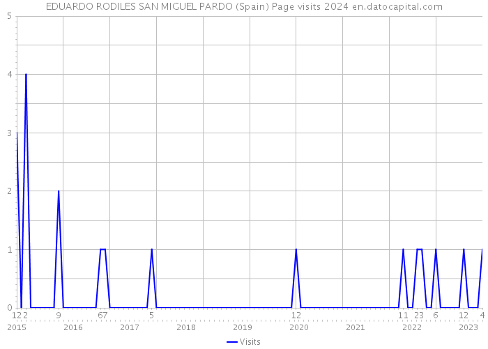 EDUARDO RODILES SAN MIGUEL PARDO (Spain) Page visits 2024 