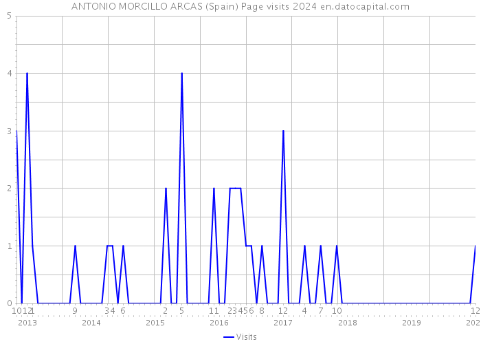 ANTONIO MORCILLO ARCAS (Spain) Page visits 2024 