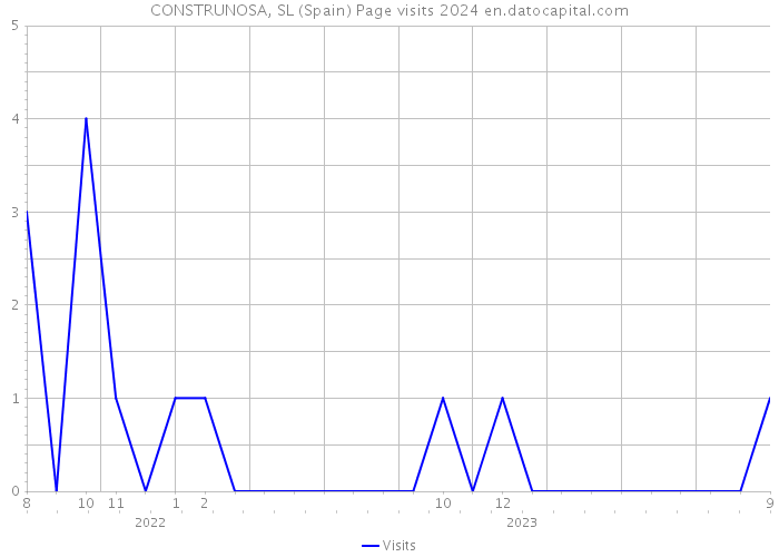 CONSTRUNOSA, SL (Spain) Page visits 2024 