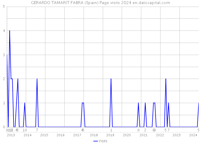 GERARDO TAMARIT FABRA (Spain) Page visits 2024 