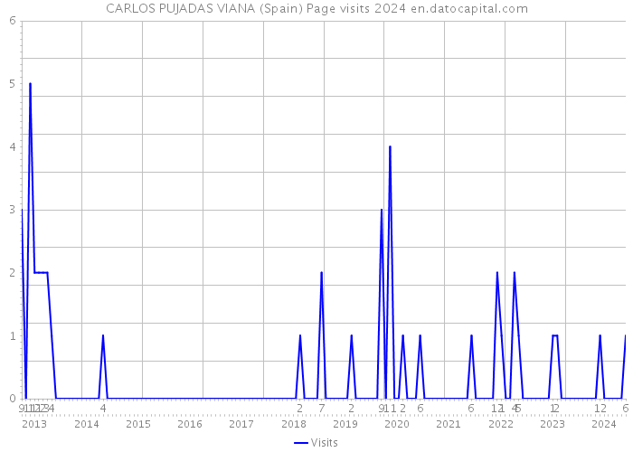 CARLOS PUJADAS VIANA (Spain) Page visits 2024 