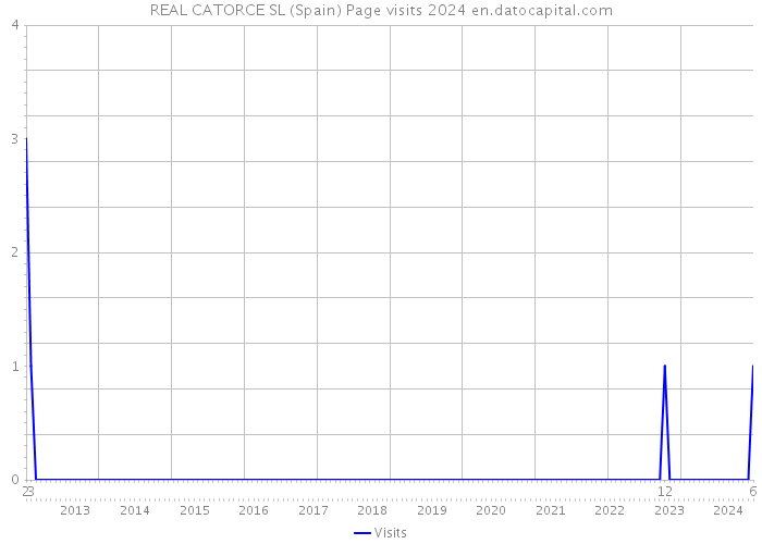 REAL CATORCE SL (Spain) Page visits 2024 