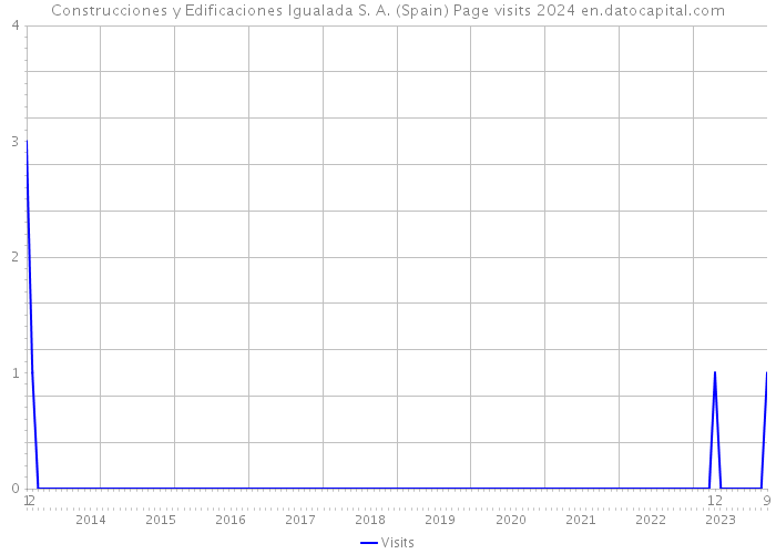 Construcciones y Edificaciones Igualada S. A. (Spain) Page visits 2024 