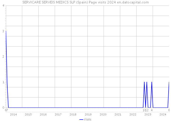 SERVICARE SERVEIS MEDICS SLP (Spain) Page visits 2024 