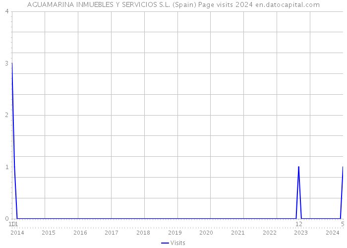 AGUAMARINA INMUEBLES Y SERVICIOS S.L. (Spain) Page visits 2024 