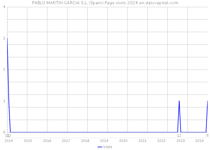 PABLO MARTIN GARCIA S.L. (Spain) Page visits 2024 