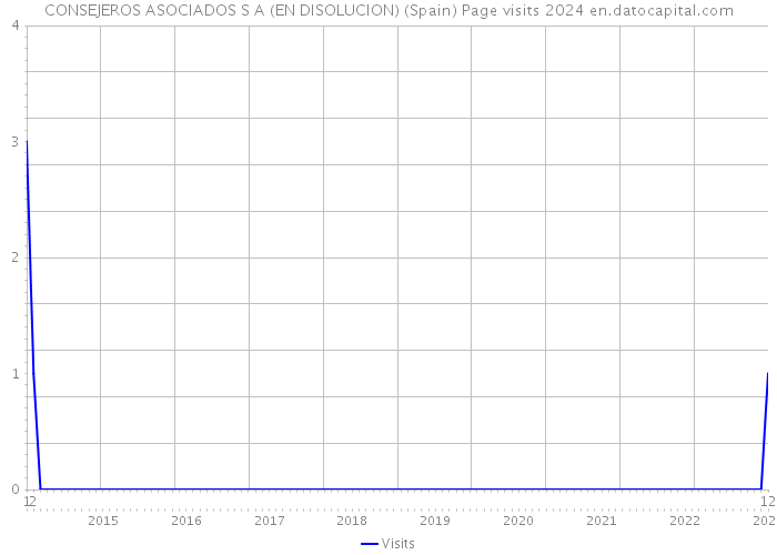 CONSEJEROS ASOCIADOS S A (EN DISOLUCION) (Spain) Page visits 2024 