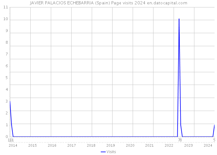 JAVIER PALACIOS ECHEBARRIA (Spain) Page visits 2024 
