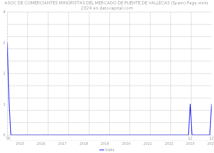 ASOC DE COMERCIANTES MINORISTAS DEL MERCADO DE PUENTE DE VALLECAS (Spain) Page visits 2024 