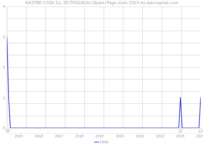 MASTER COOK S.L. (EXTINGUIDA) (Spain) Page visits 2024 