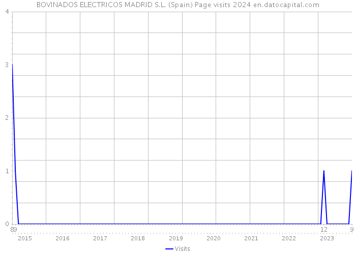 BOVINADOS ELECTRICOS MADRID S.L. (Spain) Page visits 2024 