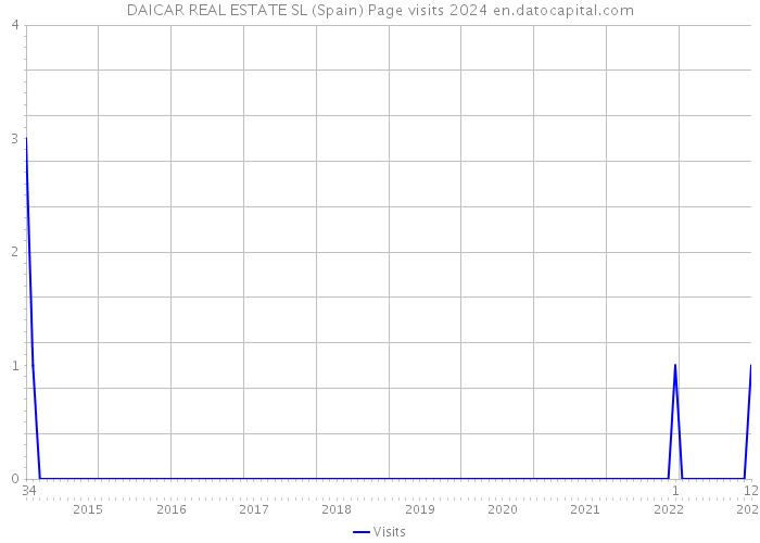 DAICAR REAL ESTATE SL (Spain) Page visits 2024 