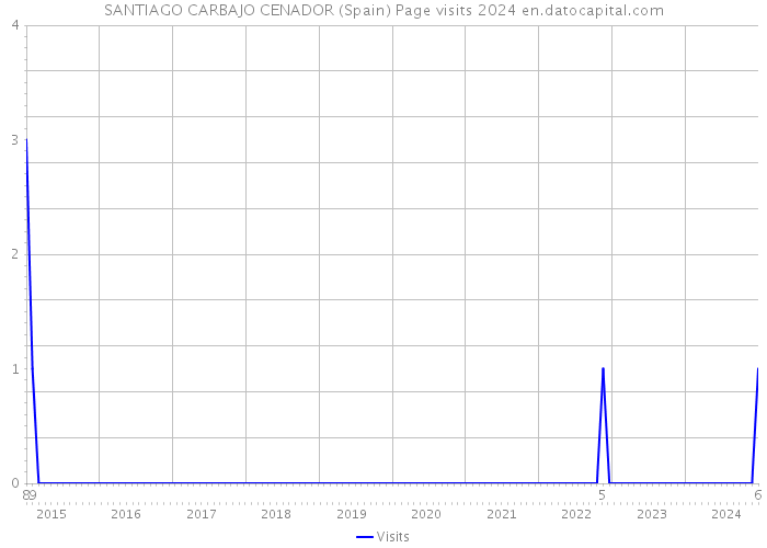 SANTIAGO CARBAJO CENADOR (Spain) Page visits 2024 