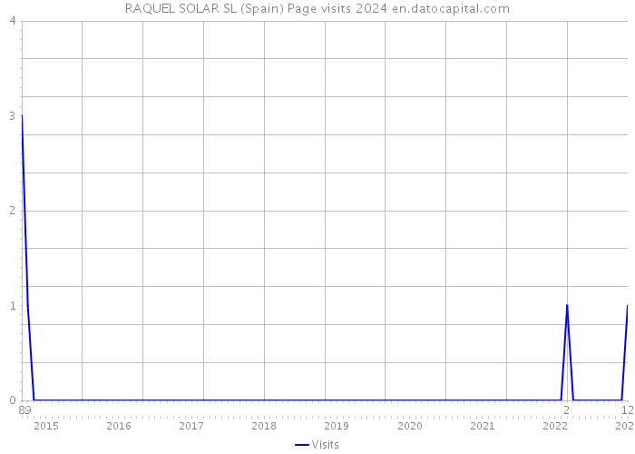 RAQUEL SOLAR SL (Spain) Page visits 2024 