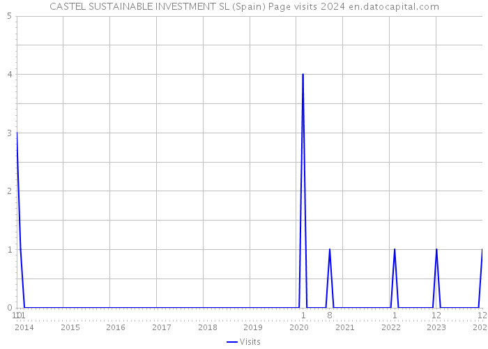 CASTEL SUSTAINABLE INVESTMENT SL (Spain) Page visits 2024 