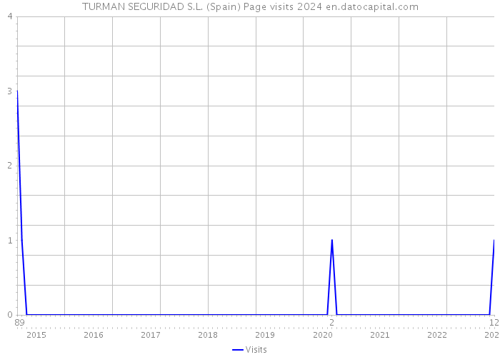 TURMAN SEGURIDAD S.L. (Spain) Page visits 2024 