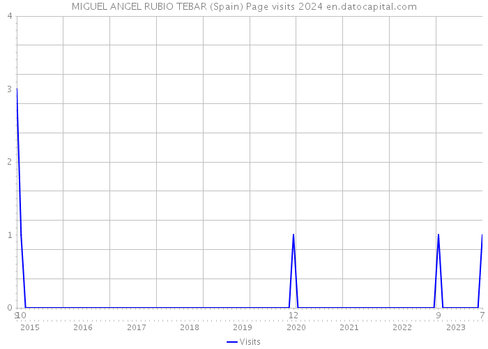 MIGUEL ANGEL RUBIO TEBAR (Spain) Page visits 2024 