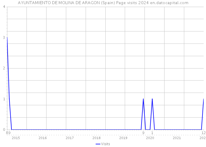 AYUNTAMIENTO DE MOLINA DE ARAGON (Spain) Page visits 2024 