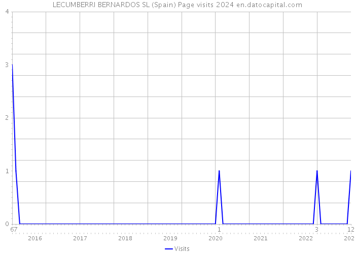 LECUMBERRI BERNARDOS SL (Spain) Page visits 2024 