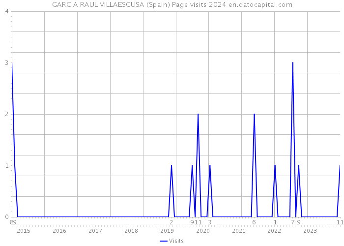 GARCIA RAUL VILLAESCUSA (Spain) Page visits 2024 