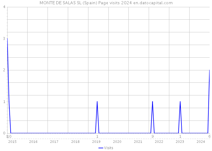 MONTE DE SALAS SL (Spain) Page visits 2024 