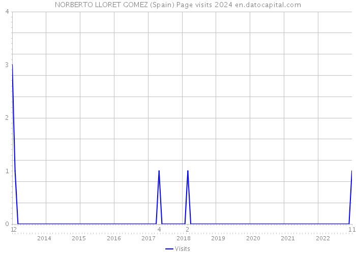 NORBERTO LLORET GOMEZ (Spain) Page visits 2024 