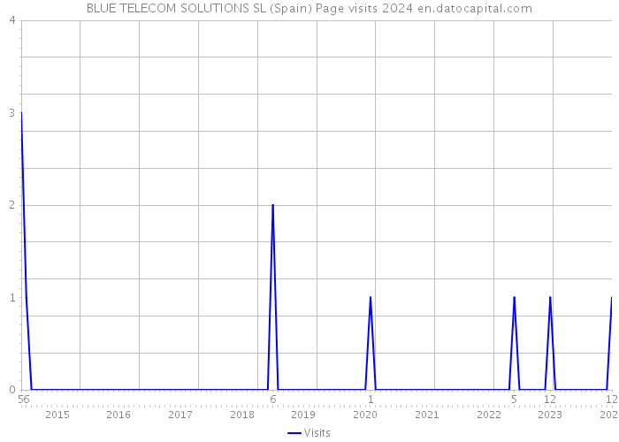 BLUE TELECOM SOLUTIONS SL (Spain) Page visits 2024 