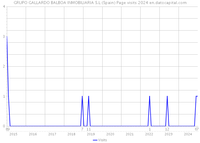 GRUPO GALLARDO BALBOA INMOBILIARIA S.L (Spain) Page visits 2024 