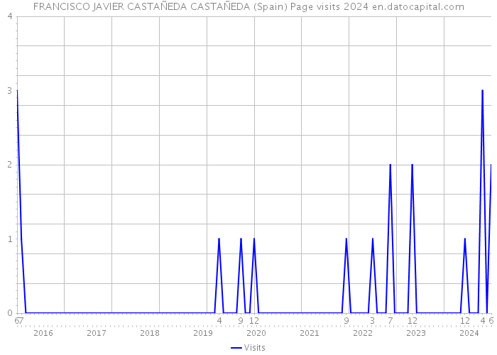 FRANCISCO JAVIER CASTAÑEDA CASTAÑEDA (Spain) Page visits 2024 