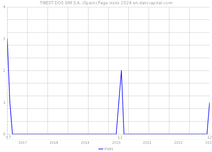 TIBEST DOS SIM S.A. (Spain) Page visits 2024 