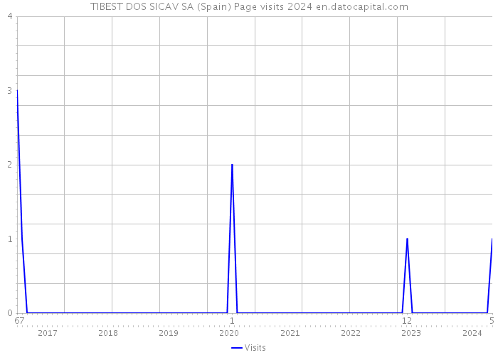TIBEST DOS SICAV SA (Spain) Page visits 2024 