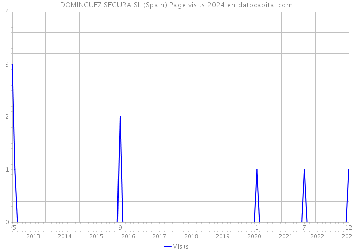 DOMINGUEZ SEGURA SL (Spain) Page visits 2024 