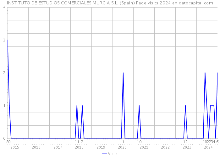 INSTITUTO DE ESTUDIOS COMERCIALES MURCIA S.L. (Spain) Page visits 2024 