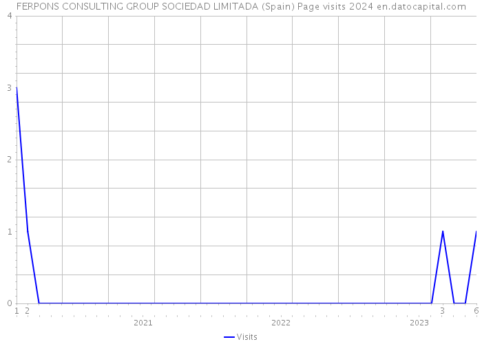 FERPONS CONSULTING GROUP SOCIEDAD LIMITADA (Spain) Page visits 2024 