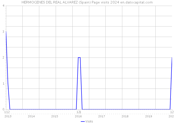 HERMOGENES DEL REAL ALVAREZ (Spain) Page visits 2024 