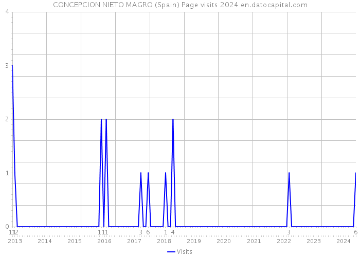 CONCEPCION NIETO MAGRO (Spain) Page visits 2024 