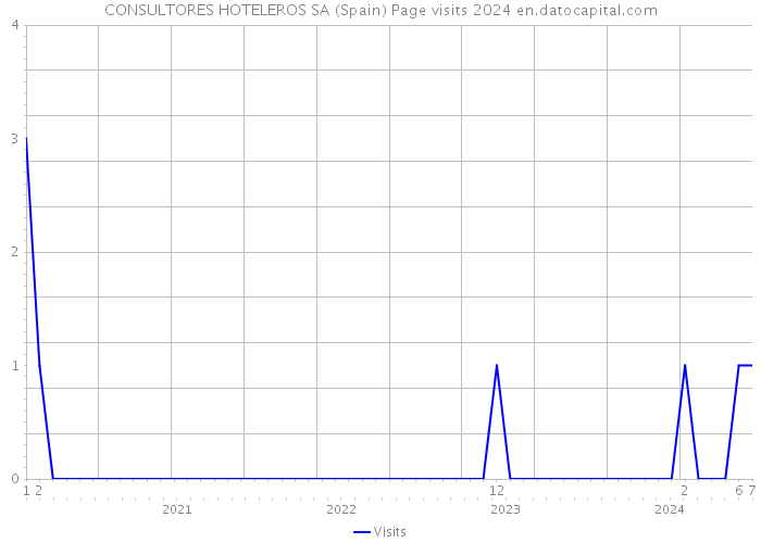 CONSULTORES HOTELEROS SA (Spain) Page visits 2024 