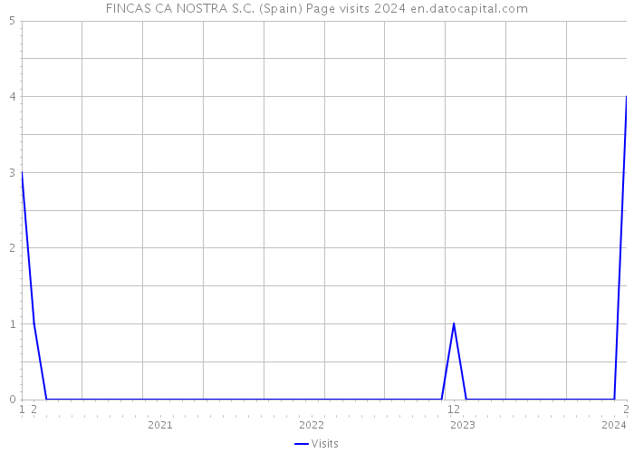 FINCAS CA NOSTRA S.C. (Spain) Page visits 2024 