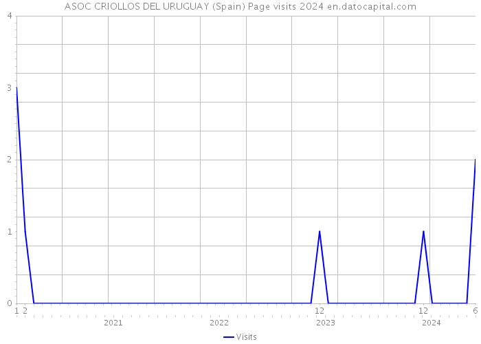 ASOC CRIOLLOS DEL URUGUAY (Spain) Page visits 2024 