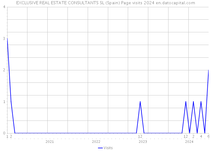 EXCLUSIVE REAL ESTATE CONSULTANTS SL (Spain) Page visits 2024 