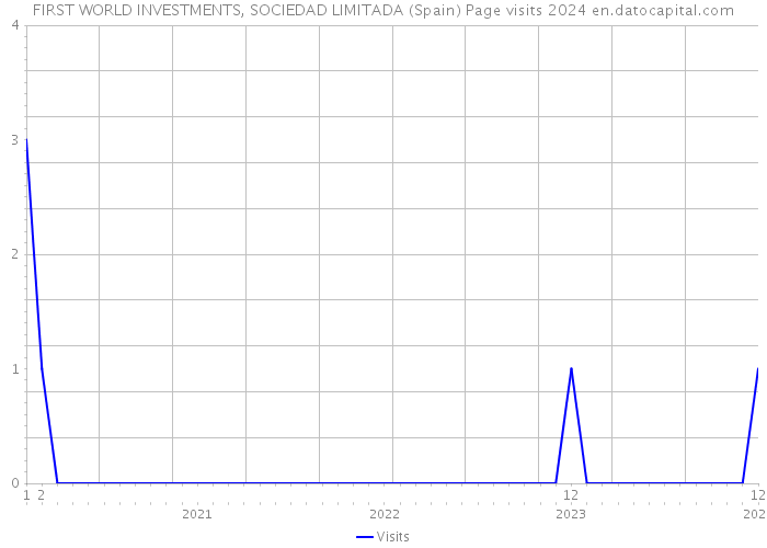 FIRST WORLD INVESTMENTS, SOCIEDAD LIMITADA (Spain) Page visits 2024 