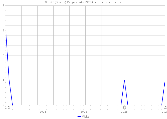 FOC SC (Spain) Page visits 2024 